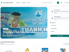Website bán sữa chua chân trâu hạ long