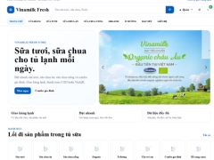 Website bán sữa tươi sữa chua vinamilk