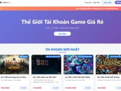 Website bán tài khoản game giao diện đẹp