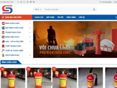 Website bán thiết bị Phòng cháy chữa cháy giao diện đẹp