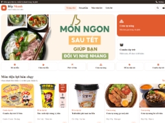 Website bán thực phẩm ăn liền Bếp Nhanh