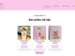 Website bán trà sữa full PHP & SQL ( ppt + báo cáo )