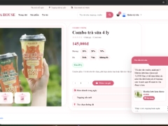 Website bán trà sữa MILKTEA