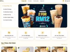 Website bán trà sữa MilkTea House