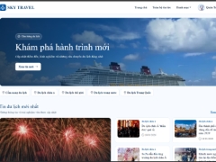 Website blog du lịch Sky Travel