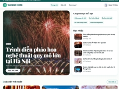 Website Blog Du Lịch Wander Note
