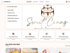 Website cửa hàng bán bánh CakeBloom