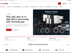 Website cửa hàng sản phẩm canon
