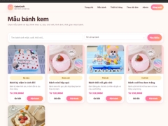 Website đặt bánh kem thiết kế theo yêu cầu
