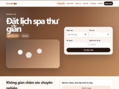 Website Đặt Lịch Spa Serenity