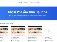 Website đặt món ăn online
