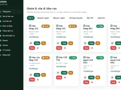 Website đặt sân bóng
