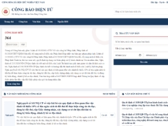 Website đọc Văn Bản Pháp Luật Công Báo