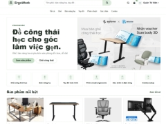 Website ErgoWork bán ghế công thái học