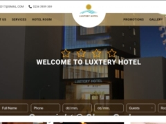Website giới thiệu dịch vụ khách sạn hiện đại và sang trọng mẫu 2