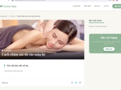 Website giới thiệu và đặt lịch SPA chuẩn SEO 2026