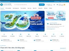 Website kinh doanh các sản phẩm nước khoáng Lavie