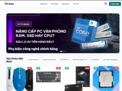 Website linh kiện máy tính giao diện đẹp