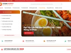 Website Nhà hàng & Đặt Lẩu Hải Sản Tươi Sống Giao Tận Nhà