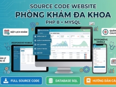 Website Phòng Khám Đa Khoa PHP 8 MySQL Có Admin Quản Lý Đặt Lịch Khám