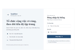 Website quản lý công việc TaskFlow