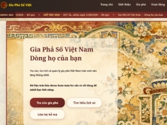 Website quản lý gia phả Việt Nam Flask MySQL Docker