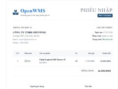 Website quản lý kho hàng OpenWMS