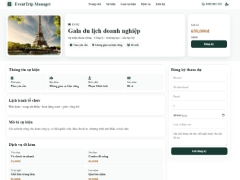 Website quản lý sự kiện du lịch