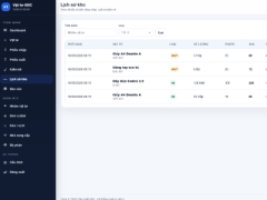 Website quản lý vật tư công ty