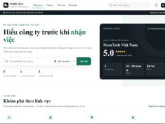 Website review công ty tuyển dụng và việc làm tích hợp AI