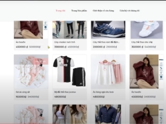 Website shop online đầy đủ chức năng giao diện đẹp