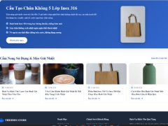 Website Thương mại điện tử Bán Cốc & Bình Giữ Nhiệt Cao Cấp Chính Hãng