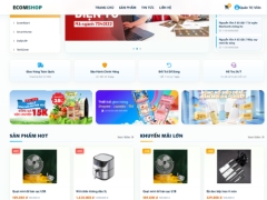 Website thương mại điện tử EcomMart tích hợp AI