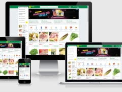 Wordpress - Website bán thực phẩm sạch, siêu thị mini