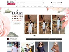 Wp website bán quần áo váy đẹp