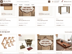 Xây dựng website bán đồ gỗ thủ công Mộc An Nhiên