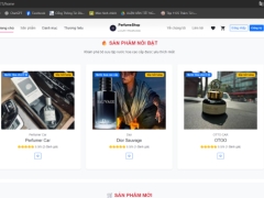 Xây dựng website bán nước hoa laravel