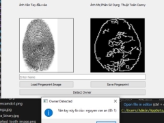 (Xử Lí Ảnh) Hệ Thống Nhận Diện Thông Qua Vân Tay Sử Dụng Thuật Toán Canny Lưu Dữ Liệu SQLITE PYTHON