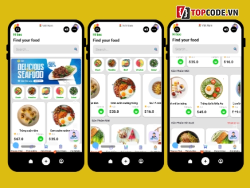 đặt đồ ăn,app đặt đồ ăn,app,app bán hàng android java,app bán hàng android,app android