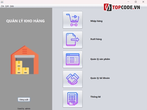 Quản lý kho hàng,ava Quản lý kho hàng,App Java Quản lý kho hàng