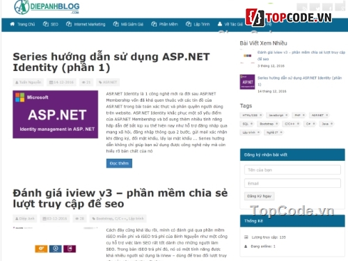 web blog,web tin tức asp.net,website blog đẹp,website blog ASP.NET,code tin tức