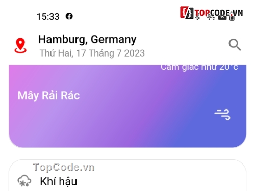 app dự báo thời tiết,dự báo thời tiết,code App dự báo thời tiết