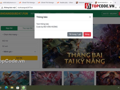 bán acc liên quân,bán acc tự động,bán acc,Code liên quân