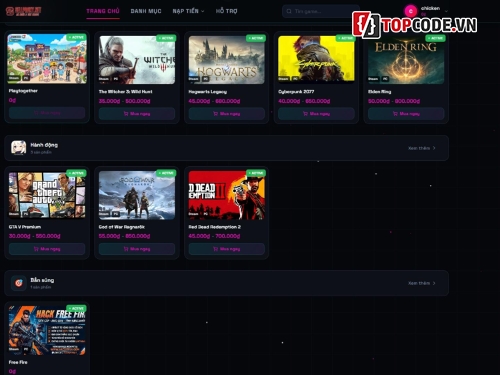 code key hack game,code key game,code bán key game tuỳ chỉnh,source code bán key game