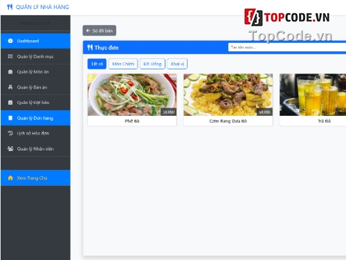 giao hàng,nhà hàng,đặt bàn nhà hàng,Code giao diện đẹp