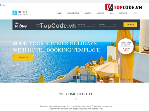 code php thuần,đặt phòng khách sạn,giao diện cực đẹp