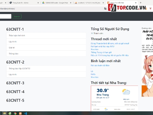 Code Diễn đàn,Diễn đàn Blog,Sinh viên