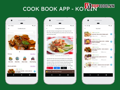 do an tot nghiep nau an online,cook book android app,cook book kotlin android studio,ung dung android day nau an online,app day nau an android,android app nấu ăn online