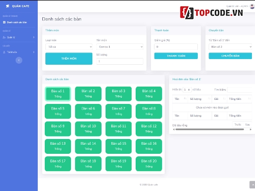 Quản lý quán cafe,Website quản lý quán cafe,Code PHP Website bán hàng,Code PHP Web bán hàng,Bán cafe,Bán trà sữa