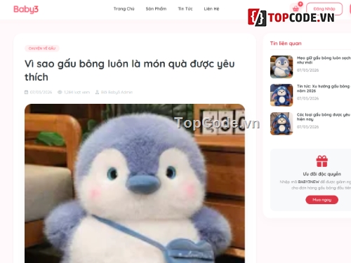 mới nhất,web bán gấu bông,web app